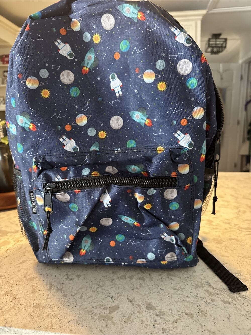 Planet Sun, Moon, And Stars Backpack Three Compartment Boys Or Girls